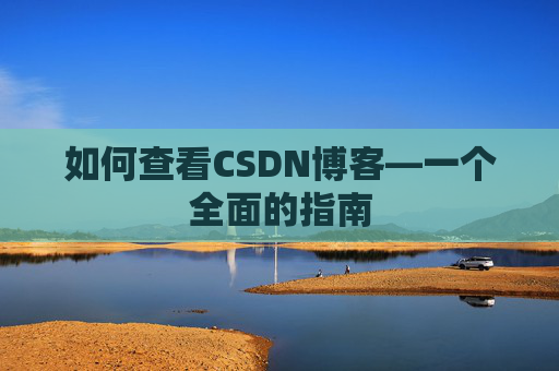 如何查看CSDN博客—一个全面的指南